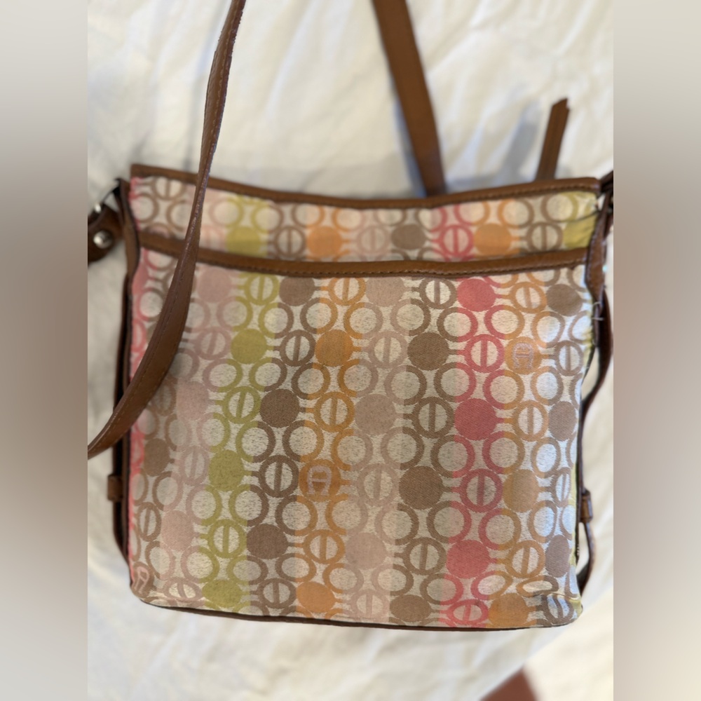 Etienne Aigner Multicolor Patterned Crossbody Bag - image 4